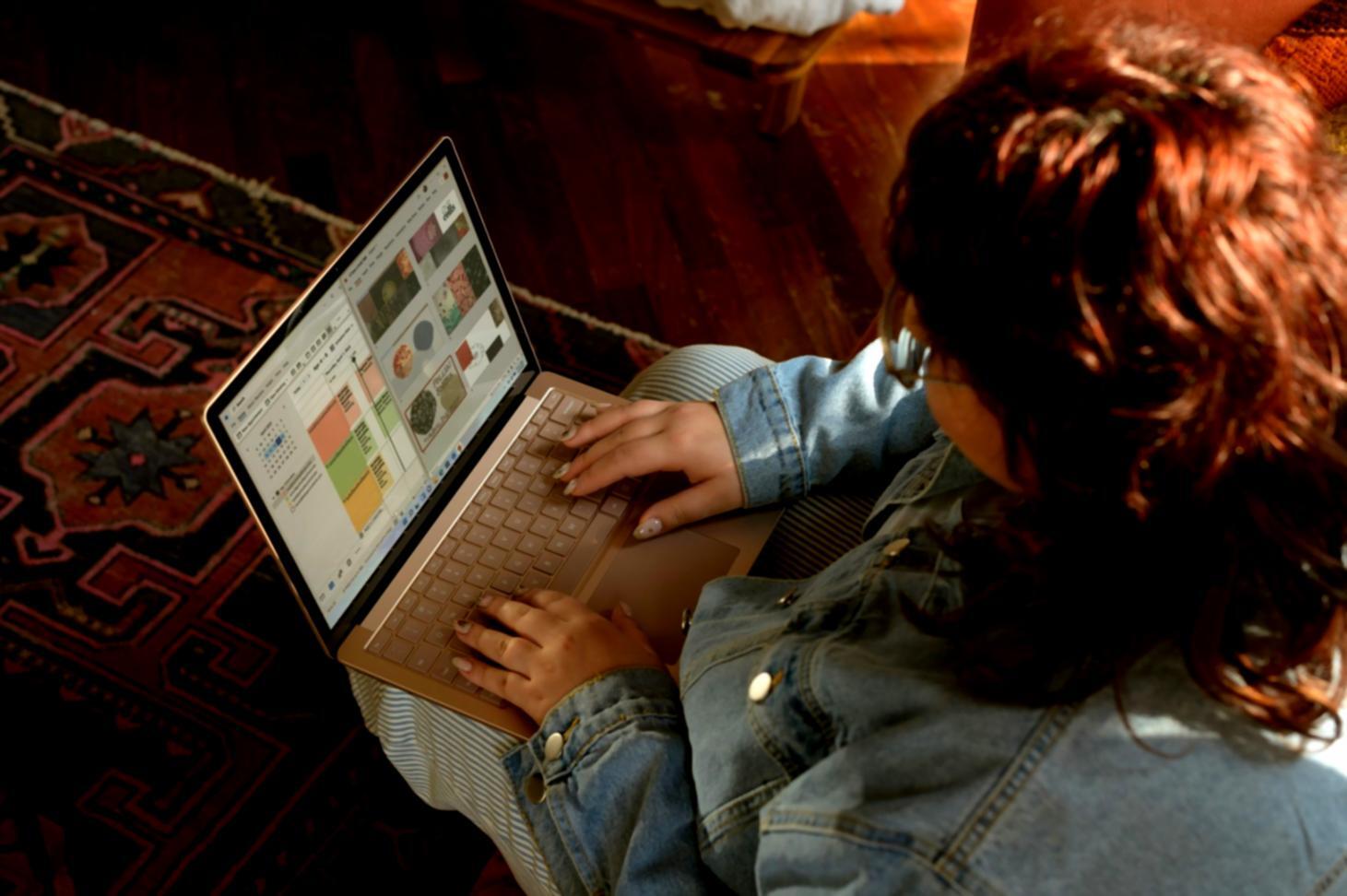 Financial planning workspace with budgeting tools and resources